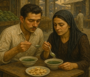 Ωδή στη μουλουχίγια* (μετάφραση από τα Αραβικά: Μούνα Βουτσάκη)