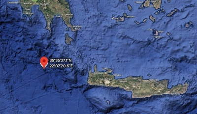 Ισραηλινή πειρατεία ανάμεσα στην Κρήτη και στα Κύθηρα